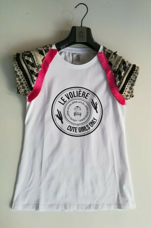 T-SHIRT BIANCA ETNICA//ETHNIC WHITE T-SHIRT