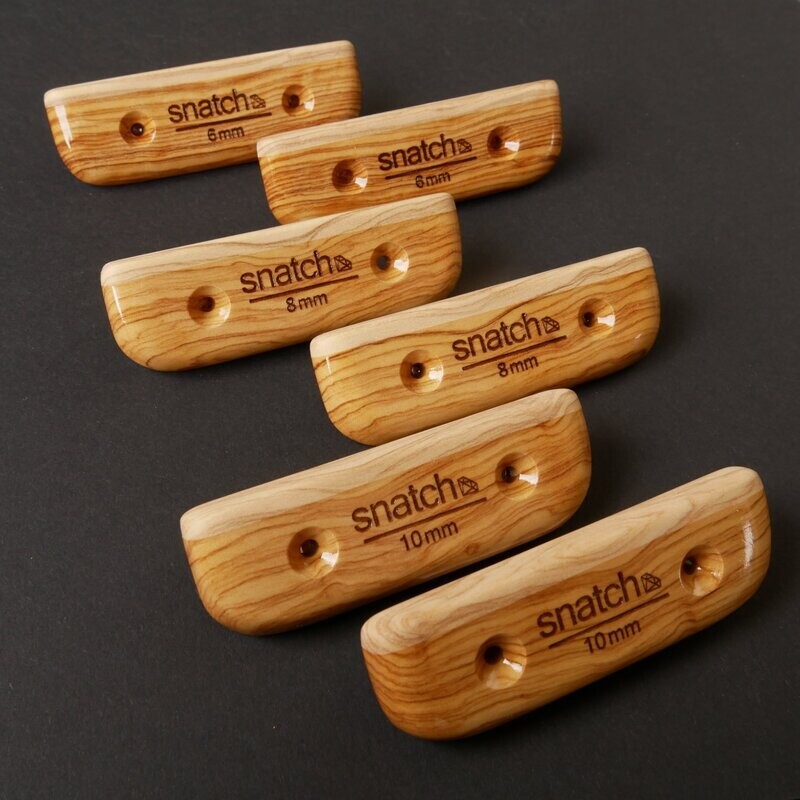 Handtrainer Klettergriffe Aus Holz - 2er Set Für Zuhause & Outdoor Training