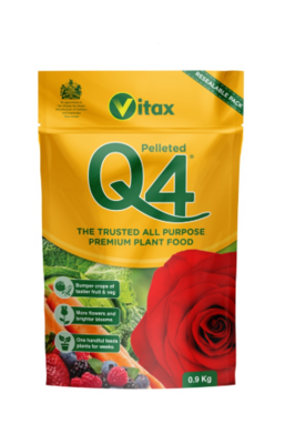 Vitax Q4 Pelleted Pouch 0.9kg