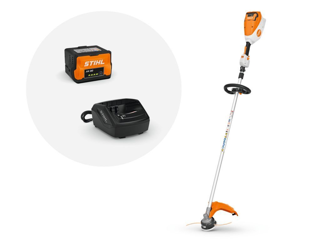 Stihl FSA 80 R Cordless Brushcutter with AK 30 Battery and AL 101 Charger - AutoCut C 27-2 mowing head