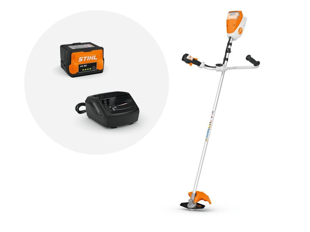 Stihl FSA 80 Cordless Brushcutter with AK 30 Battery and AL 101 Charger - GrassCut 230-2 blade