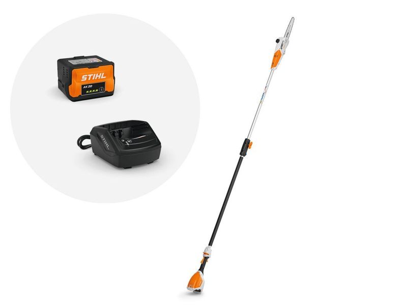 Stihl HTA 50 Cordless Pole Pruner with 1x AK 20 Battery and AL 101 Charger