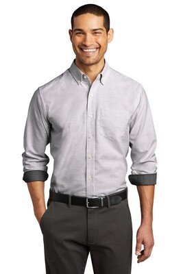 Port Authority® SuperPro™ Oxford Stripe Shirt
