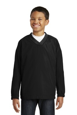 Sport-Tek® Youth V-Neck Raglan Wind Shirt