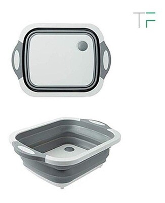Tabla De Picar Y Fuente Plegable C/escurridor  