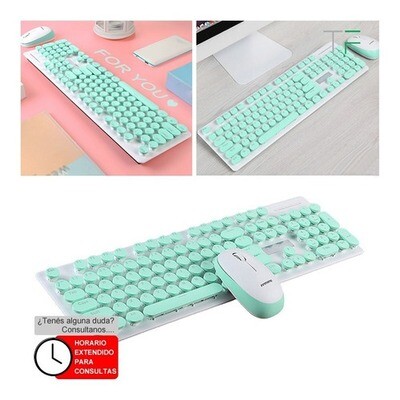 Kit Teclado Y Mouse Inalámbrico ¡¡¡ Diseño Único !!! 