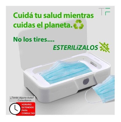 Esterilizador Uvc C/ozono Y Cargador Inalámbrico ¡¡ 2en1 !!