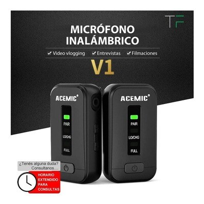 Micrófono Inalámbrico Kit Completo + Solapero