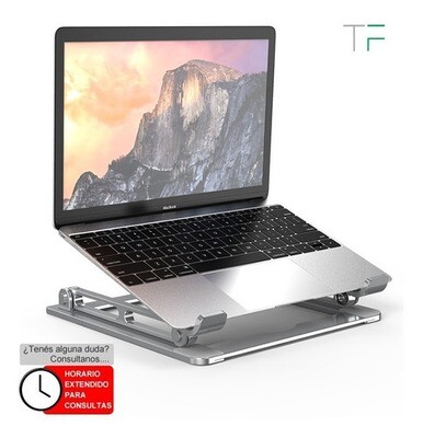 Soporte Laptop De Alumnio, Plegable, Estable Y Ajustable