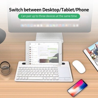 Teclado Bluetooth Con Soporte - Android/ios/win - Tecfinder