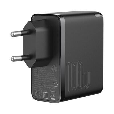 Cargador Rápido Baseus Gan2 1c 100w Con Cable Usb-C