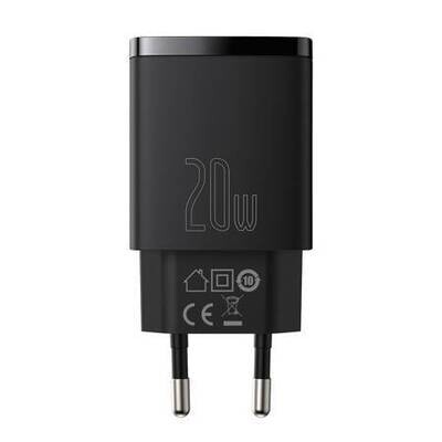 Baseus Compact Quick Charger, Usb, Usb-c, 20w