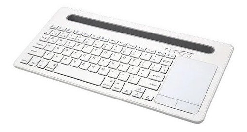 Teclado Bluetooth Con Soporte - Android/ios/win - Tecfinder, Color del teclado: Blanco
