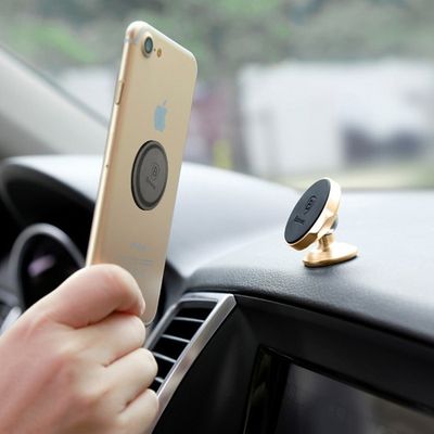 Soporte Magnético Baseus Para Teléfono Celular Con Panel Magnético, Color Negro