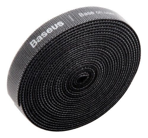 Velcro Rollo Correa Organizador De Cables - Baseus, Color: Negro
