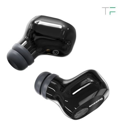 Auriculares Bluetooth Baseus  Carga Inalámbrica W01, Color: Negro