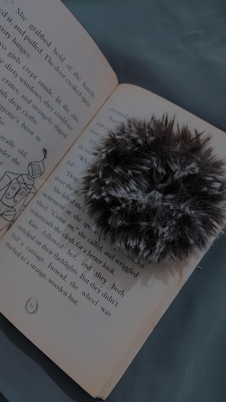 Furry Brown Scrunchie