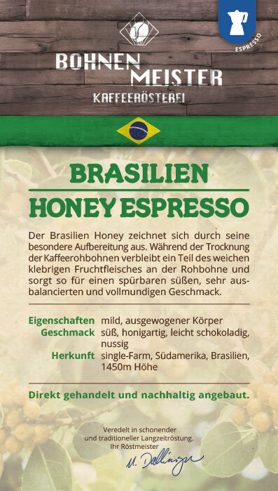 Espresso Honey Yellow Bourbon
