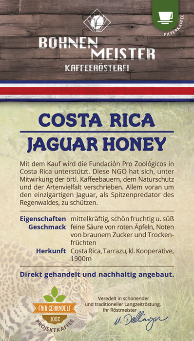Costa Rica - Jaguar Honey