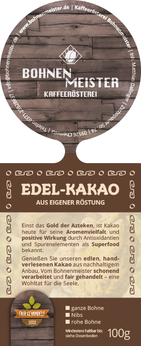 Edel-Kakao aus Costa Rica - frisch geröstet 100g
