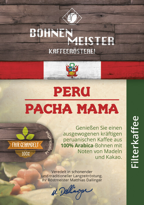 Paket Filterkaffee 5 Kaffees je 250g