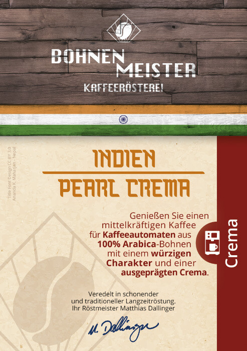 Paket Kaffee Crema 5 Kaffees je 250g