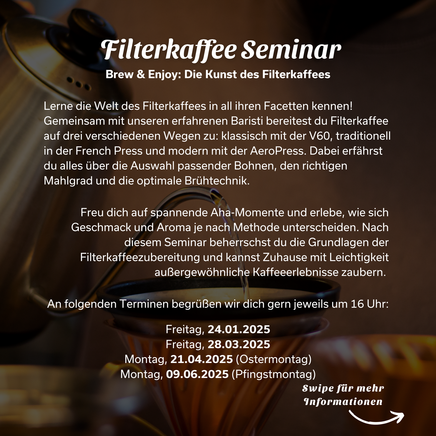 Die Kunst des Filterkaffees (Seminar)