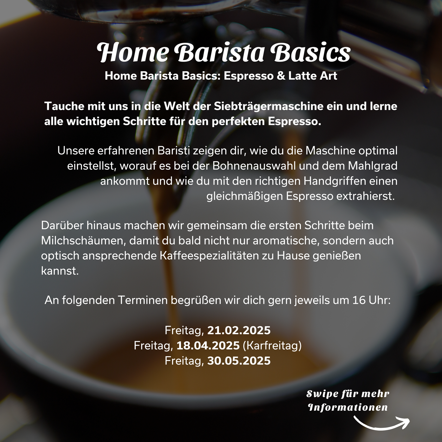 Home Barista - Basics (Seminar)