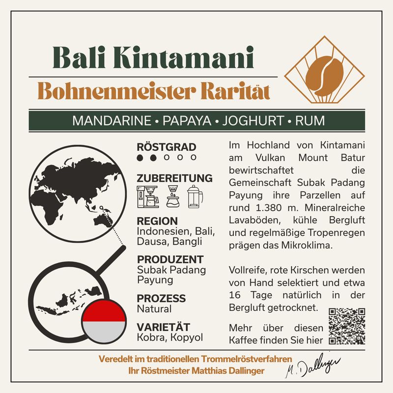 Indonesien Bali Kintamani - Filter Indonesien Bali Kintamani - Filter