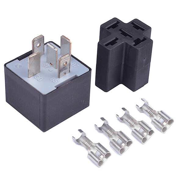 Relais 40A mit Stecker und Pins Relais 40A mit Stecker und Pins