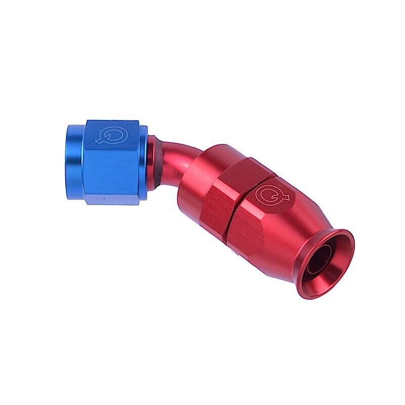 PTFE Schwenkschlauchende 45° Dash6 PTFE Schwenkschlauchende 45° Dash6