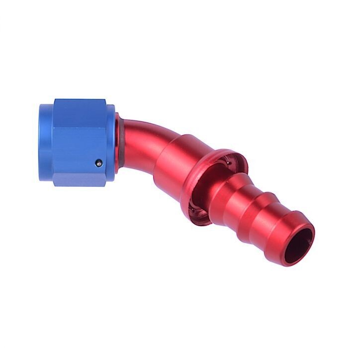Schlauchende Push-on 45° Dash6+- Dash12