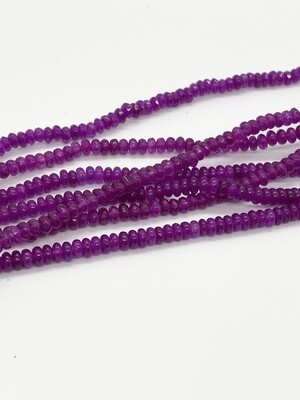7952 Purple Jade Facet 4mm Rondelle