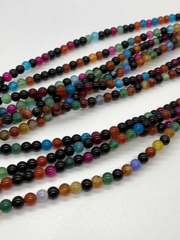 7270 Agate Mix 6mm Rounds