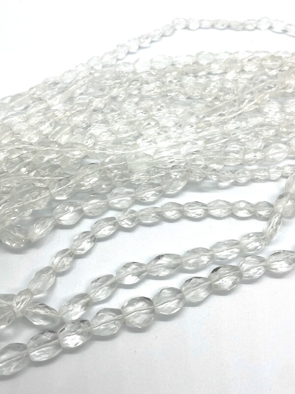 6375 Quartz Facet Oval 7-12mm