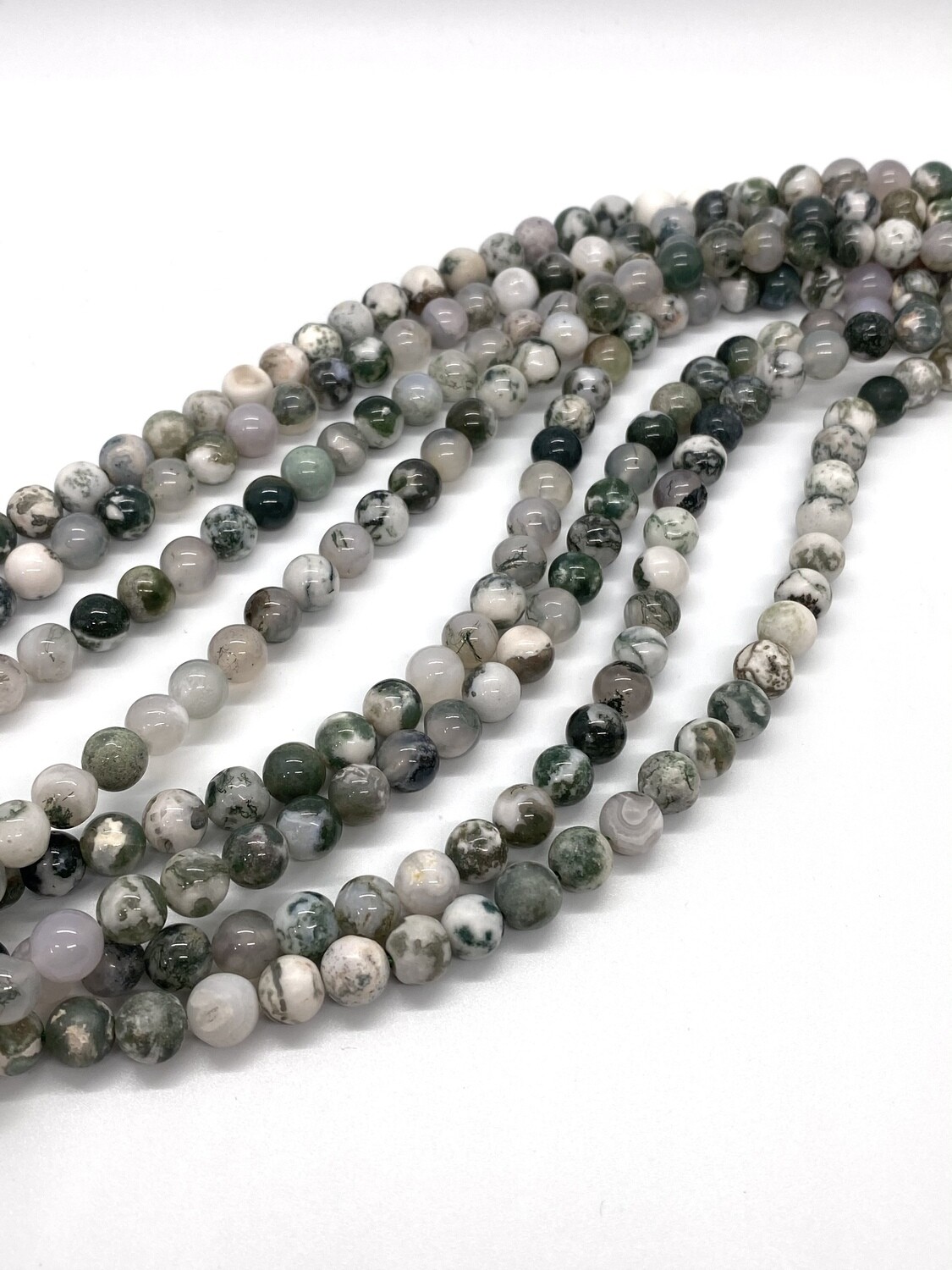 9048 Moss Agate 8mm Round