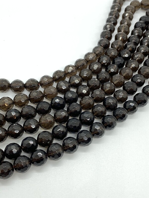 5672 Smokey Quartz 10mm Facet Round