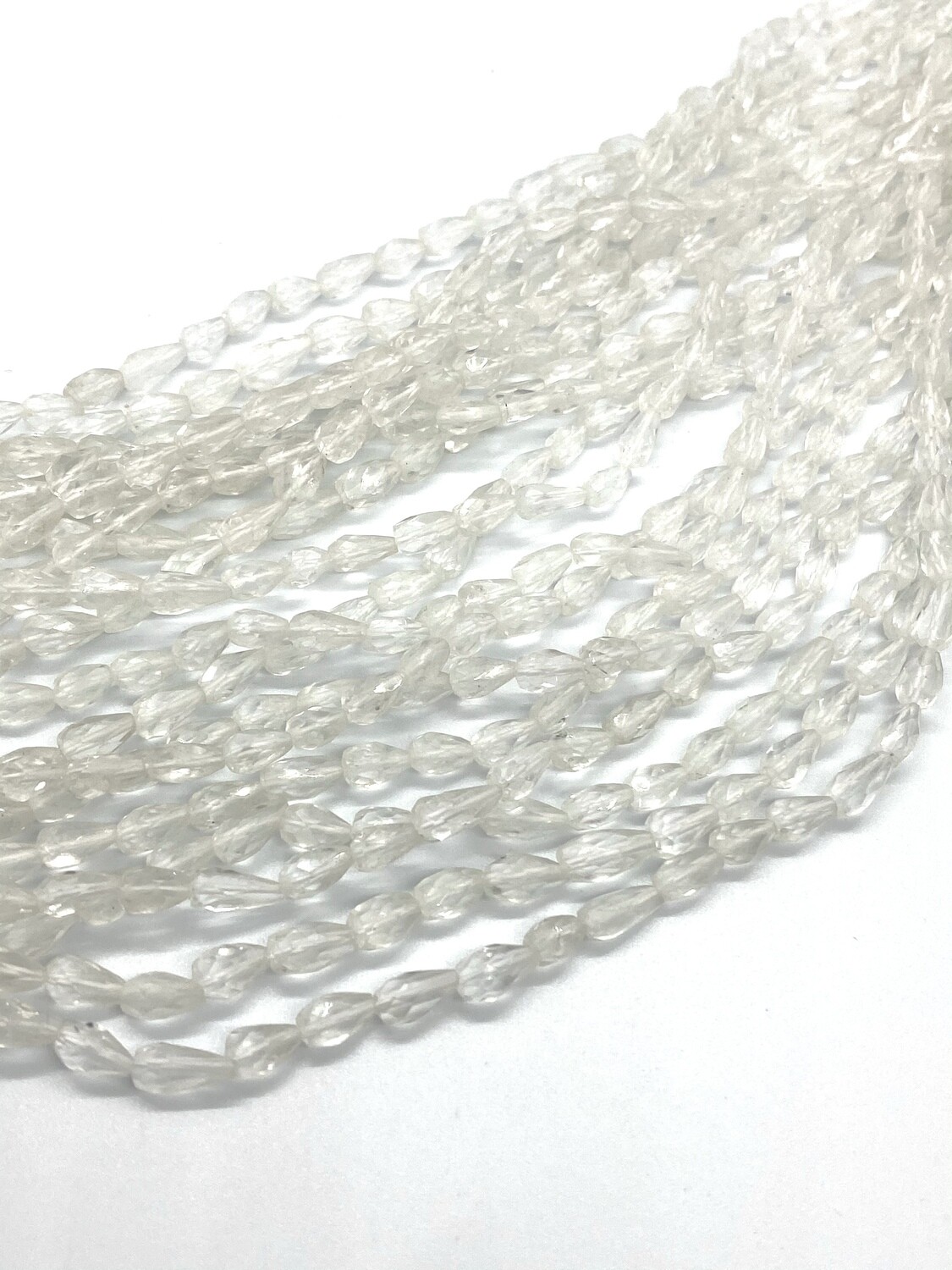 6365 Quartz Facet Tear Drop 9x4mm