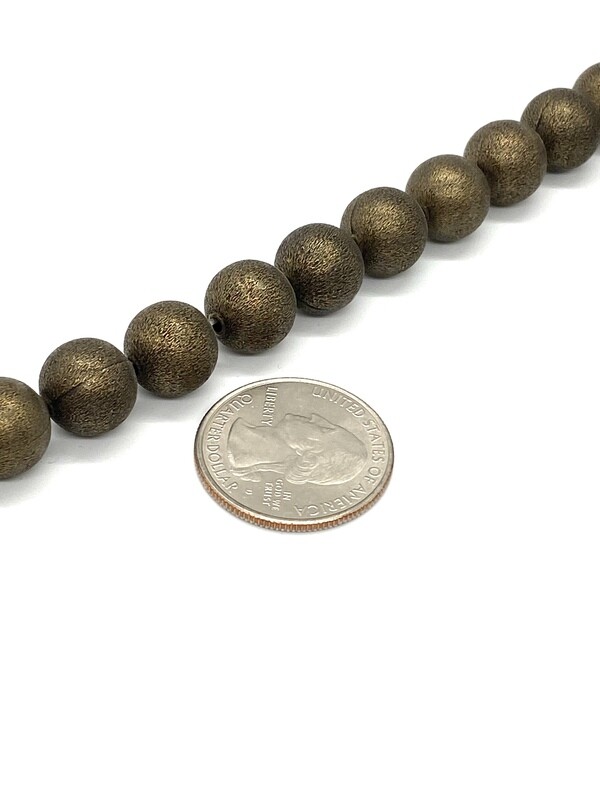 4267 Basemetal 12mm Textured Round