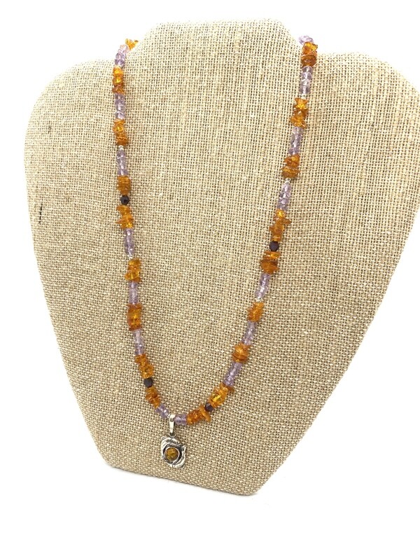 9665 February Birthstone Necklace