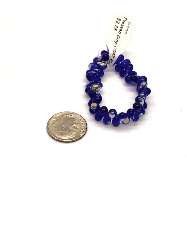 9473 Pressed Drop Cobalt Blue
