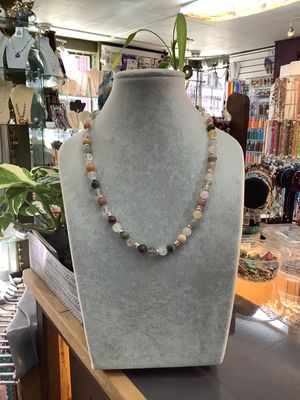 102769 Rutilated Quartz Mix Necklace