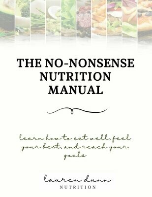 The No-Nonsense Nutrition Manual