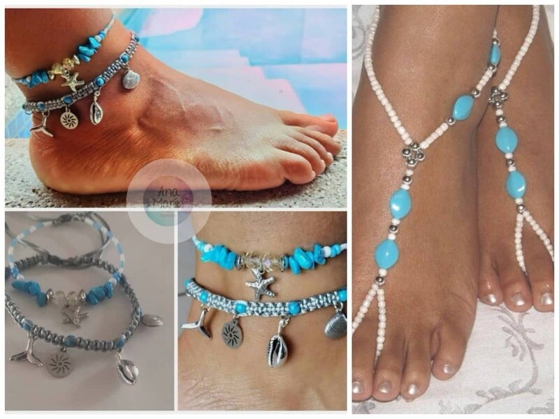 Tobilleras y sandalias descalzas