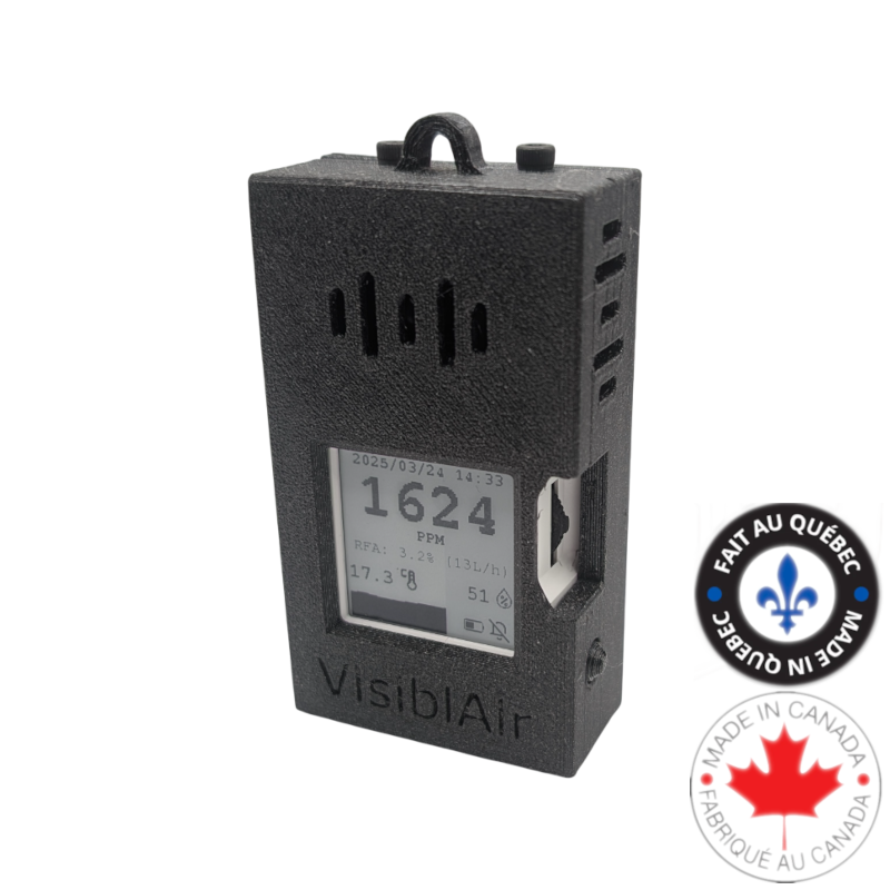 Model D: CO2 sensor with integrated battery