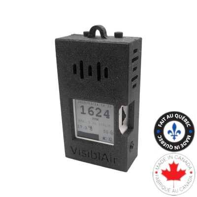 Model D: CO2 sensor with integrated battery