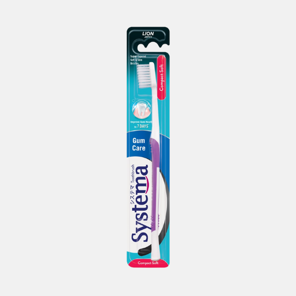 SYSTEMA Gum Care Medium Toothbrush (Japan's No. 1 brand) Compact Head 4X $19.95