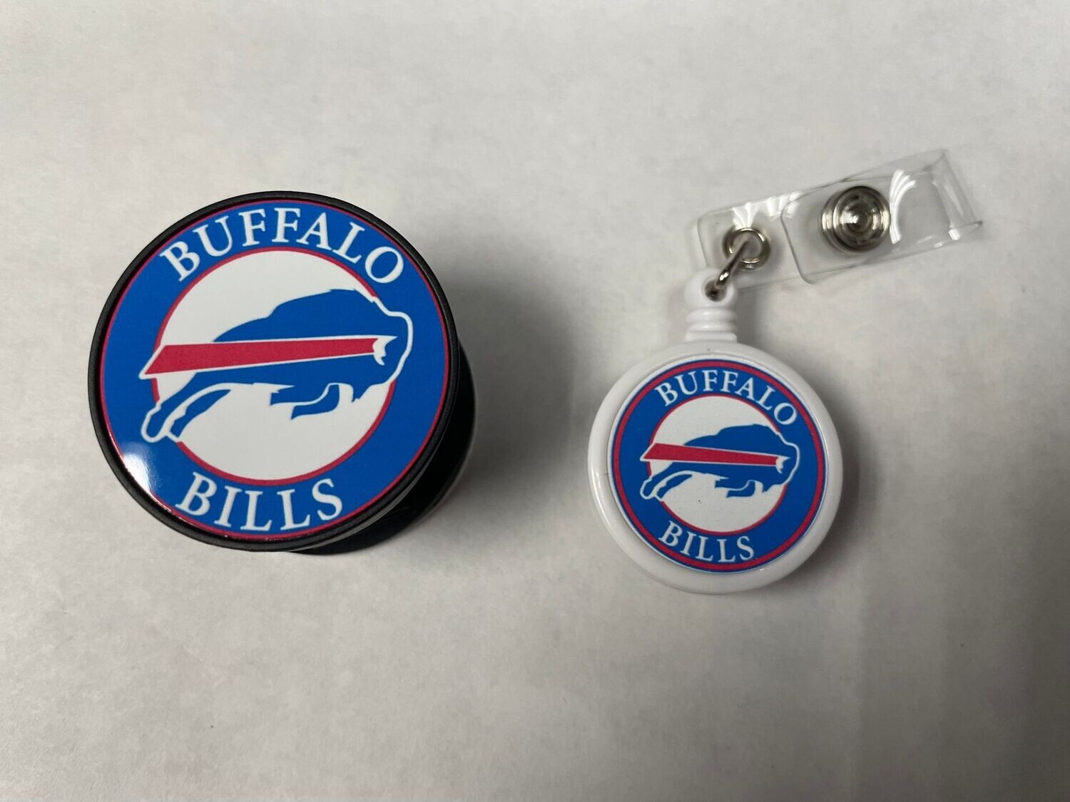 Buffalo Bills PopSocket &amp; Badge Clip Set – Matching Fan Gear!