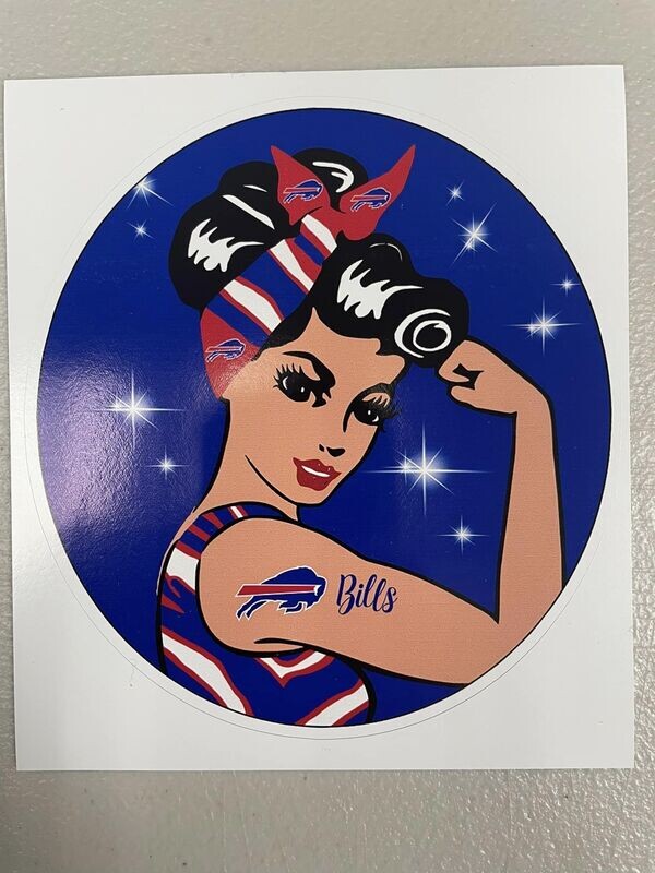 Buffalo Bill Pin Up Girl - Decals