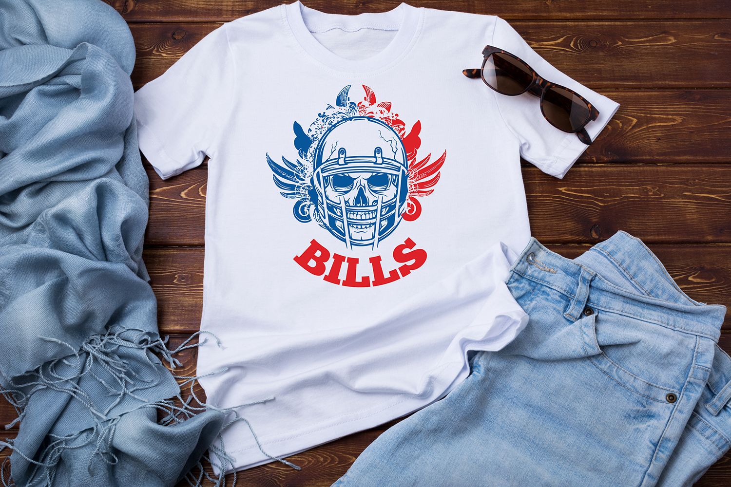 Bills Skull &amp; Helmet